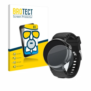 Parte frontal de un envase de producto con el logotipo de la marca BROTECT. Al lado se muestra el dispositivo AMZSA GT88 con s