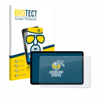 Parte frontal de un envase de producto con el logotipo de la marca BROTECT. Al lado se muestra el dispositivo Peaq PET 10980-F