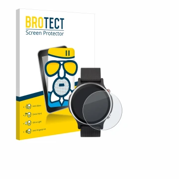 Parte frontal de un envase de producto con el logotipo de la marca BROTECT. Al lado se muestra el dispositivo ASUS VivoWatch 6