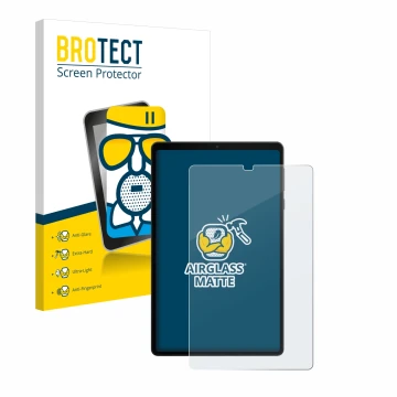 Parte frontal de un envase de producto con el logotipo de la marca BROTECT. Al lado se muestra el dispositivo Lenovo Legion Ta