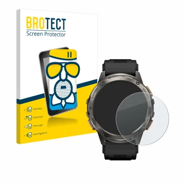 Parte frontal de un envase de producto con el logotipo de la marca BROTECT. Al lado se muestra el dispositivo Kospet Tank T3 c