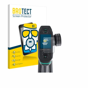 Parte frontal de un envase de producto con el logotipo de la marca BROTECT. Al lado se muestra el dispositivo DumboRC DDF-350 