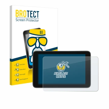 Parte frontal de un envase de producto con el logotipo de la marca BROTECT. Al lado se muestra el dispositivo YoloLiv YoloBox 