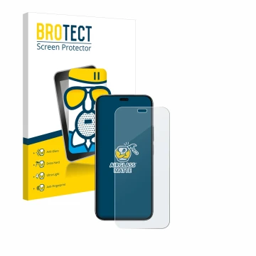 Parte frontal de un envase de producto con el logotipo de la marca BROTECT. Al lado se muestra el dispositivo Honor 200 Lite c