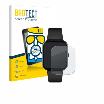 Parte frontal de un envase de producto con el logotipo de la marca BROTECT. Al lado se muestra el dispositivo Reflex Active Se