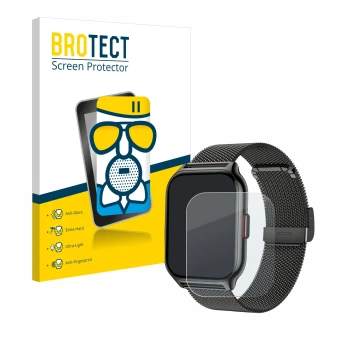 Parte frontal de un envase de producto con el logotipo de la marca BROTECT. Al lado se muestra el dispositivo Narcid P95 2