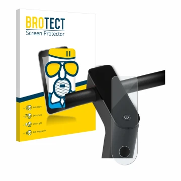 Parte frontal de un envase de producto con el logotipo de la marca BROTECT. Al lado se muestra el dispositivo Xiaomi Mi 4 Pro 