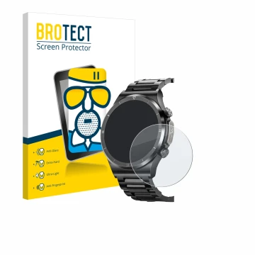Parte frontal de un envase de producto con el logotipo de la marca BROTECT. Al lado se muestra el dispositivo Powerwill Smartw