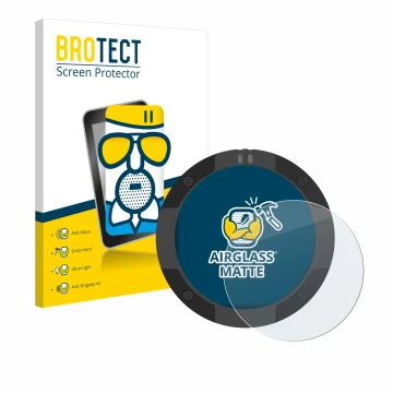 Parte frontal de un envase de producto con el logotipo de la marca BROTECT. Al lado se muestra el dispositivo Beeline Moto II 