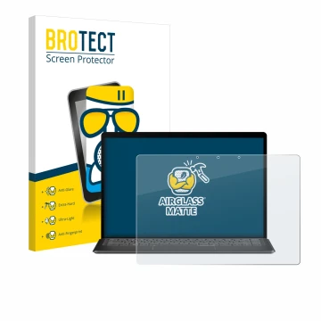 Parte frontal de un envase de producto con el logotipo de la marca BROTECT. Al lado se muestra el dispositivo Minisforum V3 3-