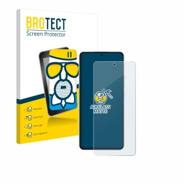 Parte frontal de un envase de producto con el logotipo de la marca BROTECT. Al lado se muestra el dispositivo OnePlus Nord 4 c