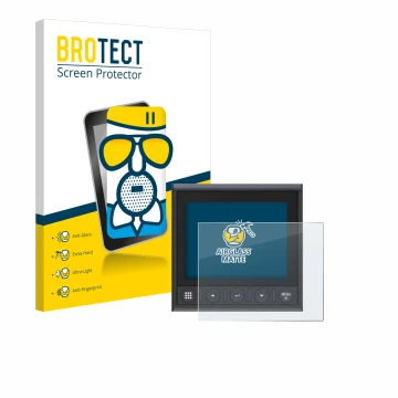 Parte frontal de un envase de producto con el logotipo de la marca BROTECT. Al lado se muestra el dispositivo B&G Triton 2 con