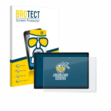 Parte frontal de un envase de producto con el logotipo de la marca BROTECT. Al lado se muestra el dispositivo Meswao MES-B2 14