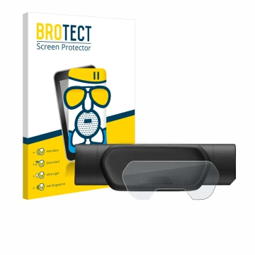 Parte frontal de un envase de producto con el logotipo de la marca BROTECT. Al lado se muestra el dispositivo Segway Ninebot e