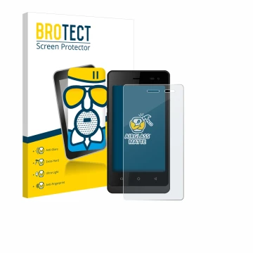 Parte frontal de un envase de producto con el logotipo de la marca BROTECT. Al lado se muestra el dispositivo Logicom Wave 2 c