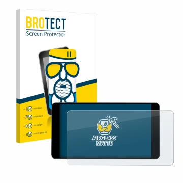 Parte frontal de un envase de producto con el logotipo de la marca BROTECT. Al lado se muestra el dispositivo Zontes 350E con 