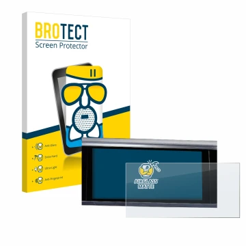 Parte frontal de un envase de producto con el logotipo de la marca BROTECT. Al lado se muestra el dispositivo Audi Q3 Sportbac