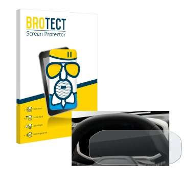 Parte frontal de un envase de producto con el logotipo de la marca BROTECT. Al lado se muestra el dispositivo Dacia Duster Tac