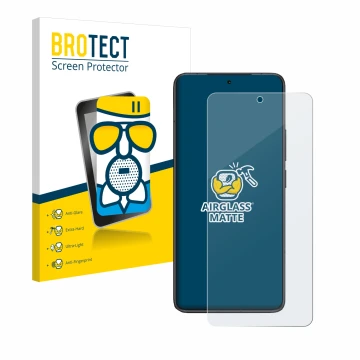 Parte frontal de un envase de producto con el logotipo de la marca BROTECT. Al lado se muestra el dispositivo Xiaomi Redmi K80