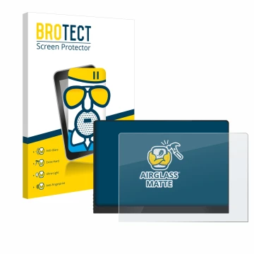 Parte frontal de un envase de producto con el logotipo de la marca BROTECT. Al lado se muestra el dispositivo Uperfect UColor 