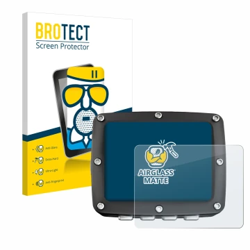Parte frontal de un envase de producto con el logotipo de la marca BROTECT. Al lado se muestra el dispositivo Ratio iX3M 2 Pro