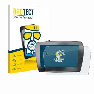 Parte frontal de un envase de producto con el logotipo de la marca BROTECT. Al lado se muestra el dispositivo Voge 525DSX 2025