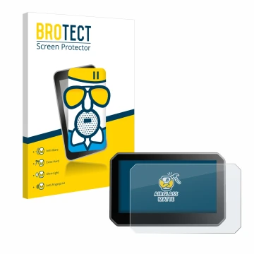 Parte frontal de un envase de producto con el logotipo de la marca BROTECT. Al lado se muestra el dispositivo Elegoo Centauri 