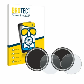 Parte frontal de un envase de producto con el logotipo de la marca BROTECT. Al lado se muestra el dispositivo Numark NS4FX (Jo