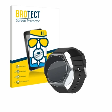Parte frontal de un envase de producto con el logotipo de la marca BROTECT. Al lado se muestra el dispositivo Knauermann Pro 3