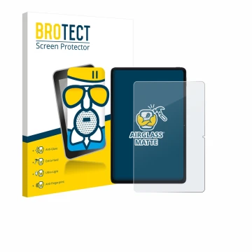 Parte frontal de un envase de producto con el logotipo de la marca BROTECT. Al lado se muestra el dispositivo Xiaomi POCO Pad 