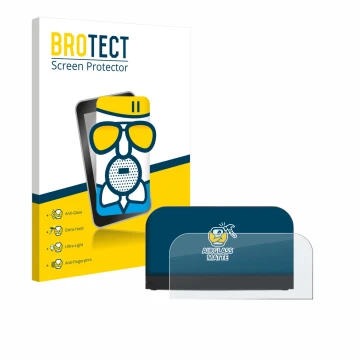 Parte frontal de un envase de producto con el logotipo de la marca BROTECT. Al lado se muestra el dispositivo Nintendo Switch 