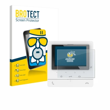 Parte frontal de un envase de producto con el logotipo de la marca BROTECT. Al lado se muestra el dispositivo Biticino 344672 