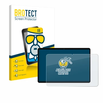 Parte frontal de un envase de producto con el logotipo de la marca BROTECT. Al lado se muestra el dispositivo Meberry M8 con s