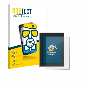 Parte frontal de un envase de producto con el logotipo de la marca BROTECT. Al lado se muestra el dispositivo Volvo XC90 (2018