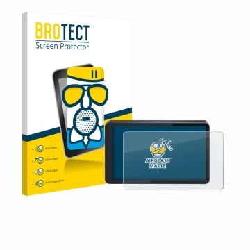 Parte frontal de un envase de producto con el logotipo de la marca BROTECT. Al lado se muestra el dispositivo CARabc DB601 con