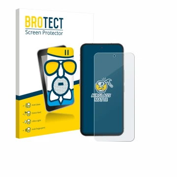 Parte frontal de un envase de producto con el logotipo de la marca BROTECT. Al lado se muestra el dispositivo Oukitel WP200 Pr