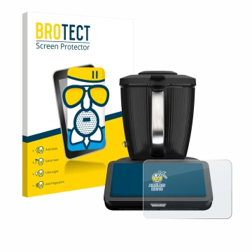 Parte frontal de un envase de producto con el logotipo de la marca BROTECT. Al lado se muestra el dispositivo Vorwerk Bimby TM