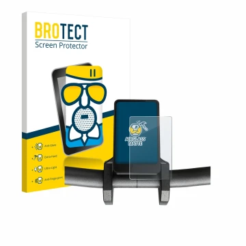 Parte frontal de un envase de producto con el logotipo de la marca BROTECT. Al lado se muestra el dispositivo Joyor T6 con su 