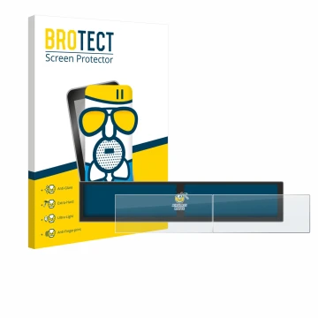 Parte frontal de un envase de producto con el logotipo de la marca BROTECT. Al lado se muestra el dispositivo Hyundai Tucson H
