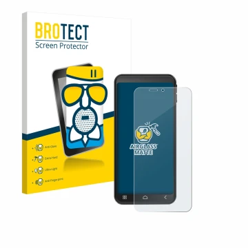 Parte frontal de un envase de producto con el logotipo de la marca BROTECT. Al lado se muestra el dispositivo Emporia Smart ME