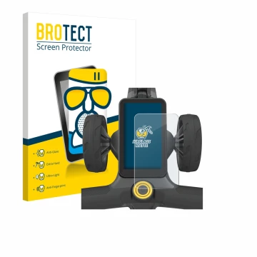 Parte frontal de un envase de producto con el logotipo de la marca BROTECT. Al lado se muestra el dispositivo PowaKaddy CT12 G