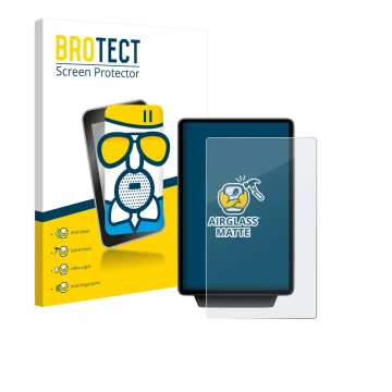 Parte frontal de un envase de producto con el logotipo de la marca BROTECT. Al lado se muestra el dispositivo Ford Explorer El