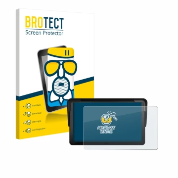 Parte frontal de un envase de producto con el logotipo de la marca BROTECT. Al lado se muestra el dispositivo Carpuride V3 7