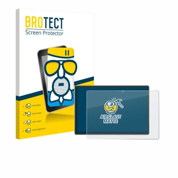 Parte frontal de un envase de producto con el logotipo de la marca BROTECT. Al lado se muestra el dispositivo Xgody P60 Pro co