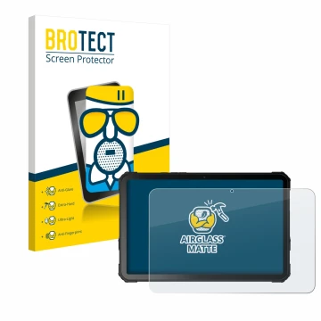 Parte frontal de un envase de producto con el logotipo de la marca BROTECT. Al lado se muestra el dispositivo Fossibot DT3 5G 