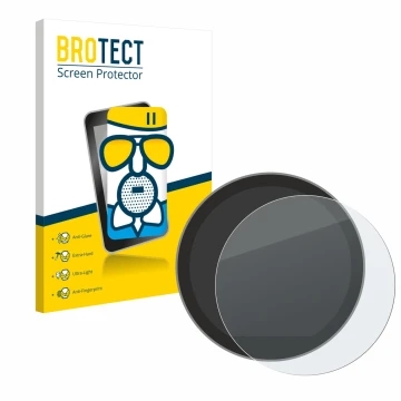 Parte frontal de un envase de producto con el logotipo de la marca BROTECT. Al lado se muestra el dispositivo Mini Cooper S 20