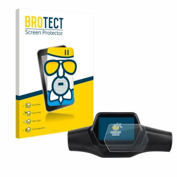 Parte frontal de un envase de producto con el logotipo de la marca BROTECT. Al lado se muestra el dispositivo Segway Ninebot Z