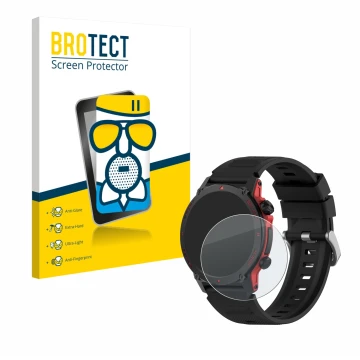 Parte frontal de un envase de producto con el logotipo de la marca BROTECT. Al lado se muestra el dispositivo Popglory S136 co