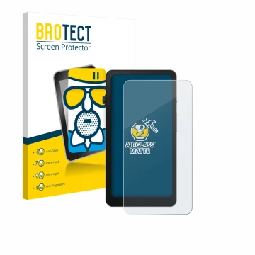 Parte frontal de un envase de producto con el logotipo de la marca BROTECT. Al lado se muestra el dispositivo DuRoBo Krono con