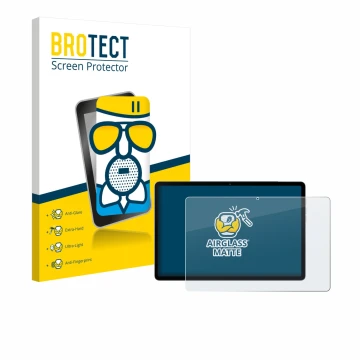 Parte frontal de un envase de producto con el logotipo de la marca BROTECT. Al lado se muestra el dispositivo Black Shark Pad 